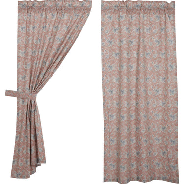 Kaila Floral Short Panel Set of 2 63x36 VHC Brands - The Fox Decor